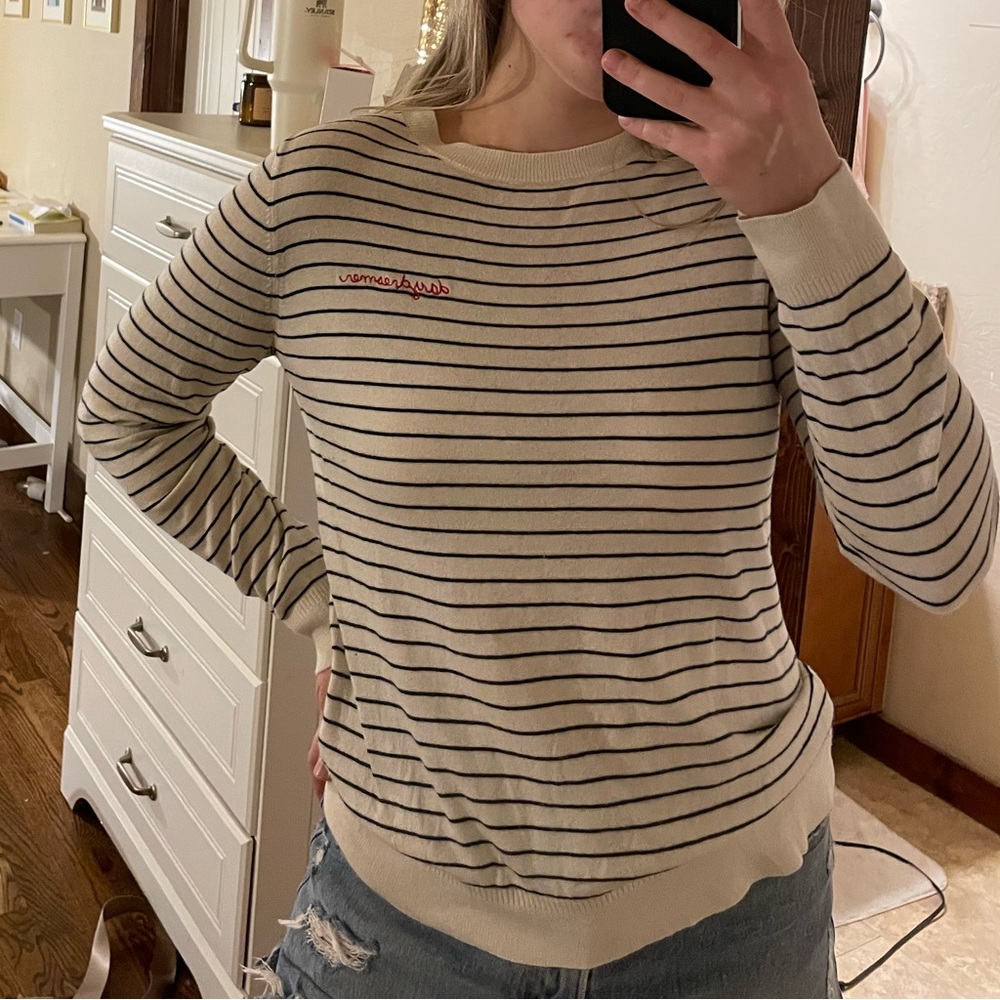 Cashmere striped sweater